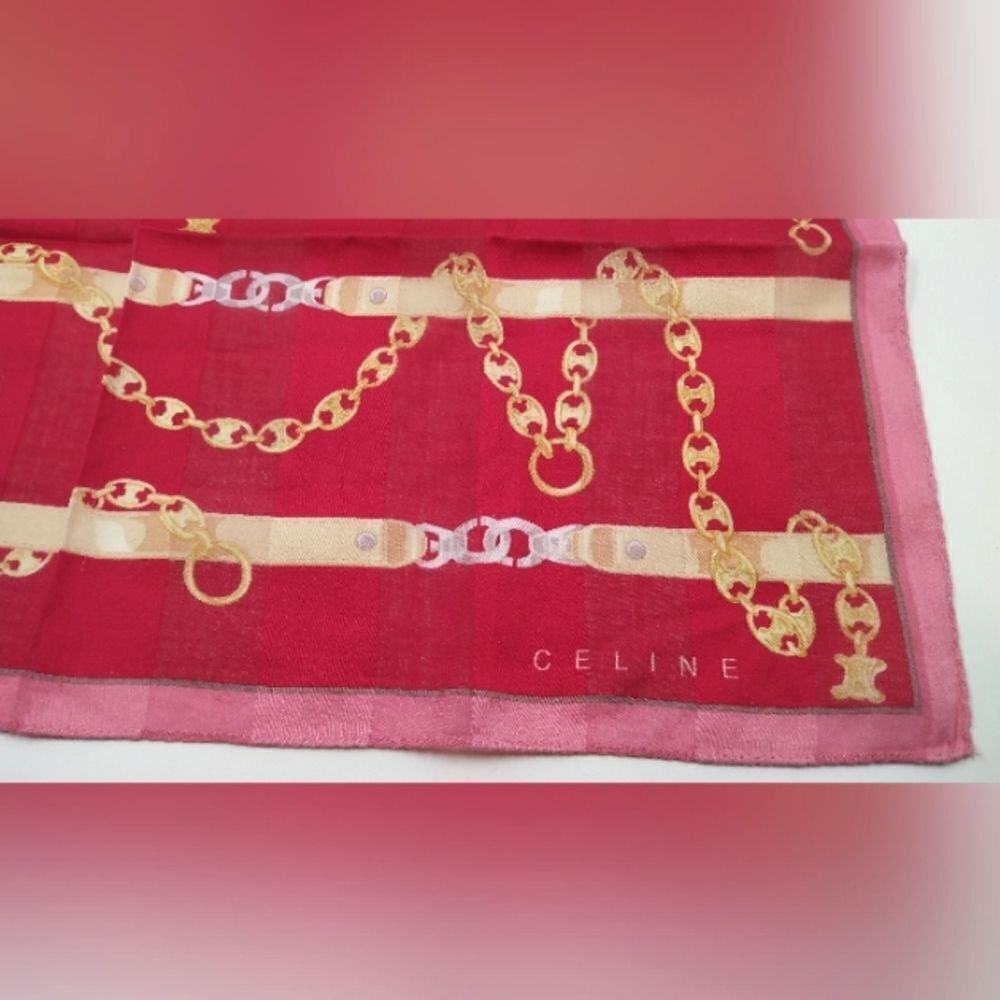 Celine Scarf Handkerchief Vintage - Picture 8 of 12